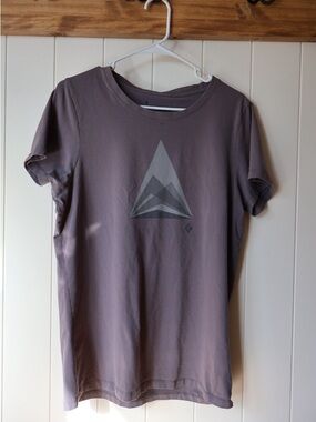 Black Diamond Mountain Transparency T-Shirt Organic Cotton Women’s XL